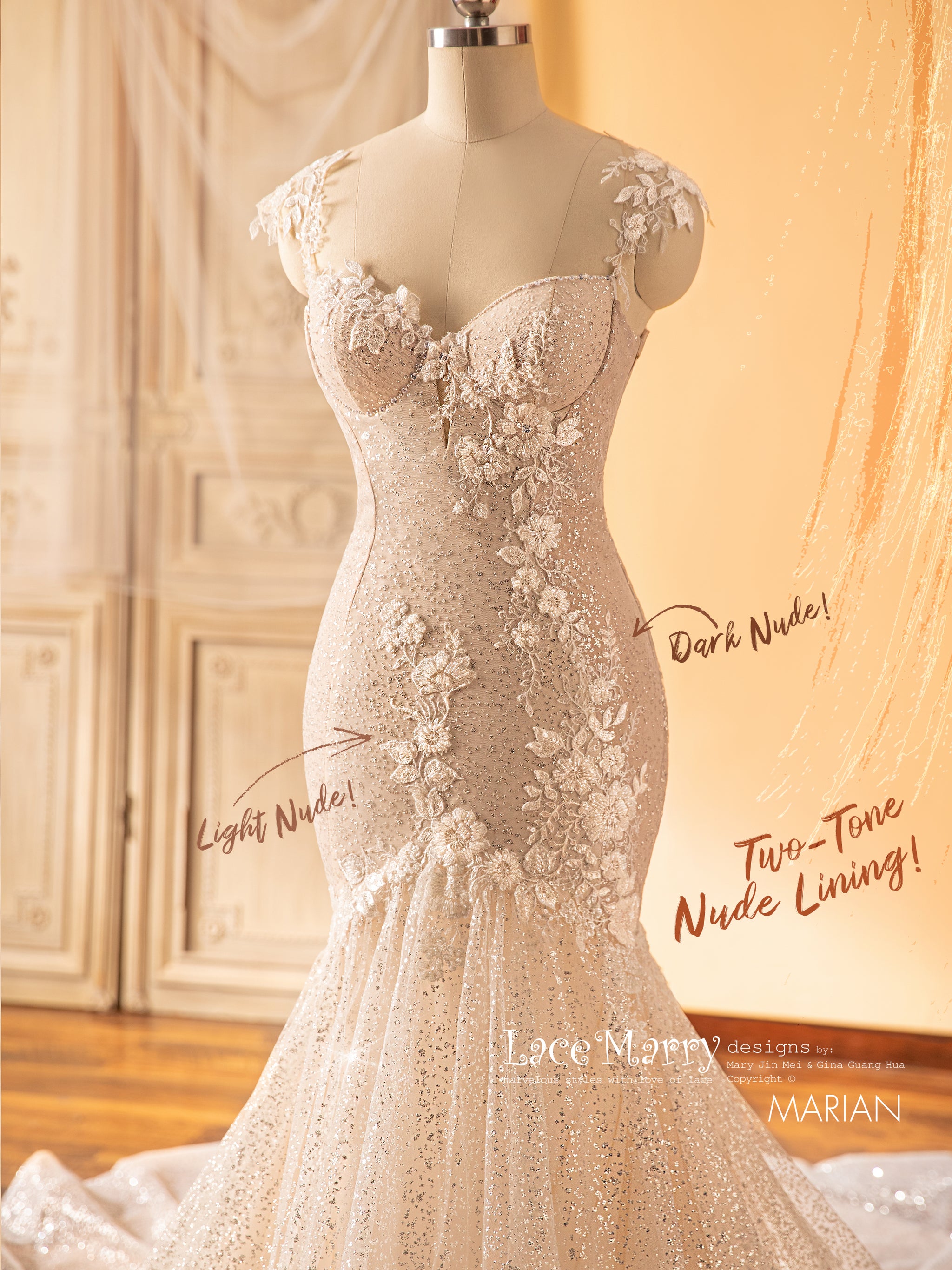 Know The Types Of Lace Work On Wedding Gowns And How To Maintain Them